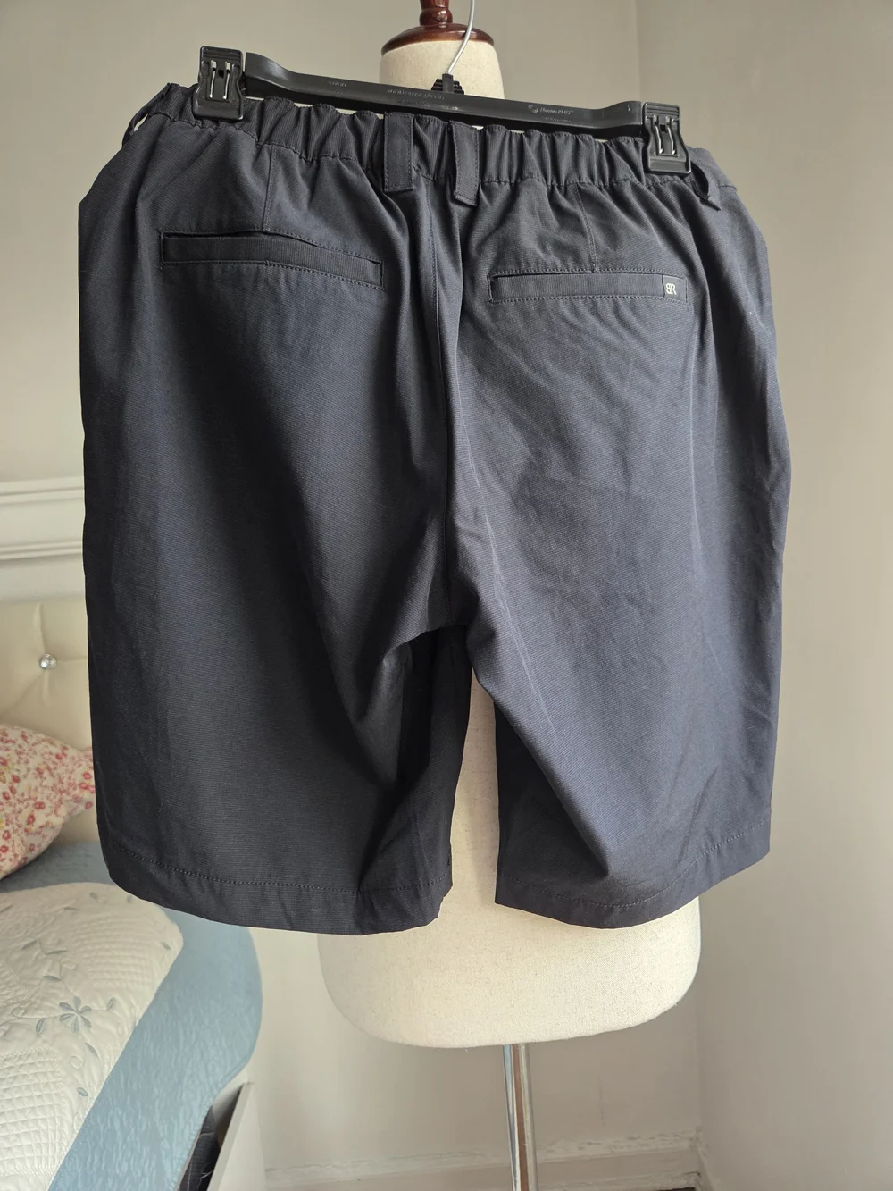 Banana Republic Men's Charcoal Flat-Front Shorts